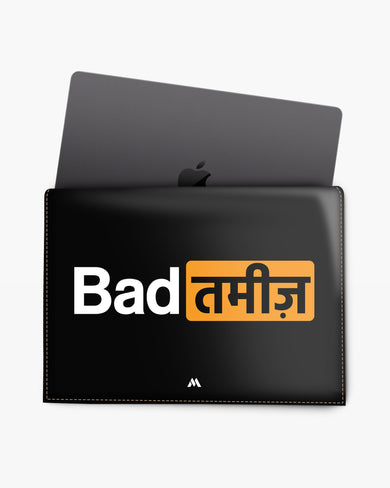 Bad Tameez Leather Laptop Envelope Sleeve