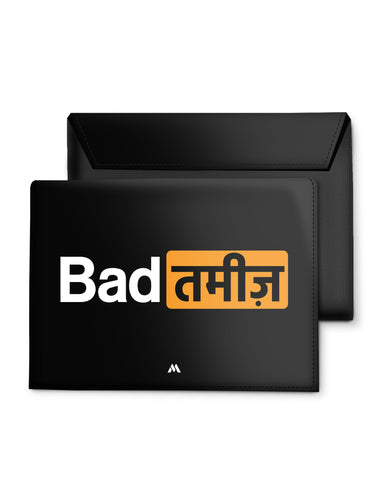 Bad Tameez Leather Laptop Envelope Sleeve