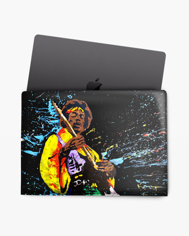 Jimi Hendrix Abstraction Leather Laptop Envelope Sleeve