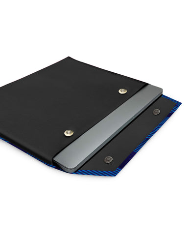 Cobalt Knots Leather Laptop Envelope Sleeve