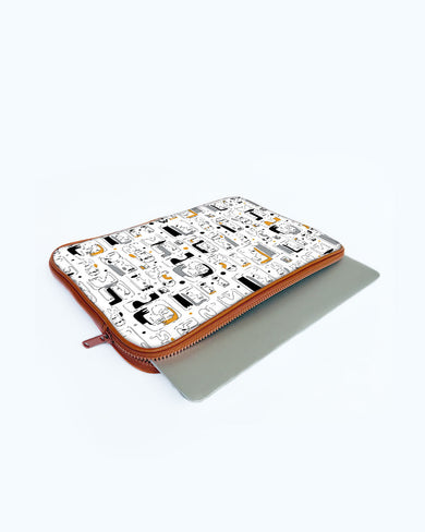 Minimalist Faces MacBook / Laptop-Sleeve