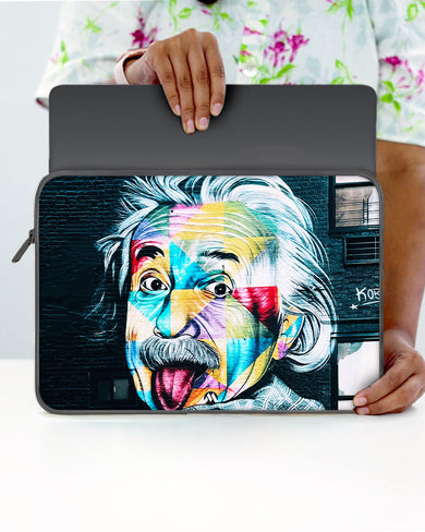 Graffiti-Einstein MacBook / Laptop-Sleeve