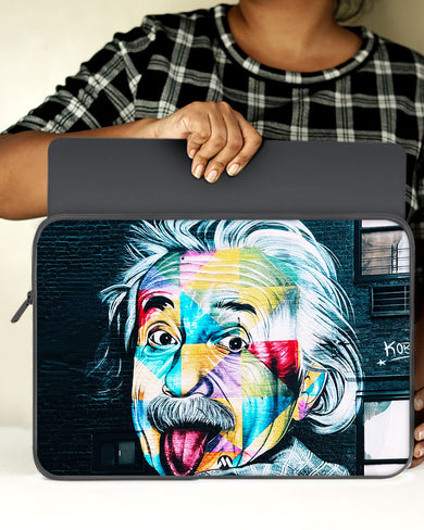 Graffiti-Einstein MacBook / Laptop-Sleeve