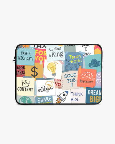 Sticky Note Motivation MacBook / Laptop-Sleeve