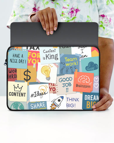 Sticky Note Motivation MacBook / Laptop-Sleeve