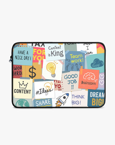Sticky Note Motivation MacBook / Laptop-Sleeve