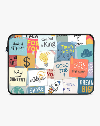 Sticky Note Motivation MacBook / Laptop-Sleeve