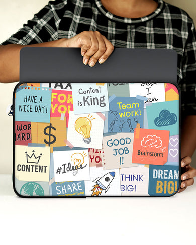 Sticky Note Motivation MacBook / Laptop-Sleeve