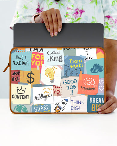 Sticky Note Motivation MacBook / Laptop-Sleeve