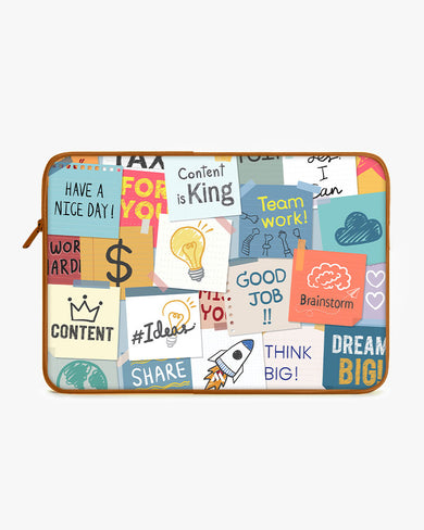 Sticky Note Motivation MacBook / Laptop-Sleeve