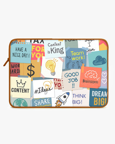 Sticky Note Motivation MacBook / Laptop-Sleeve