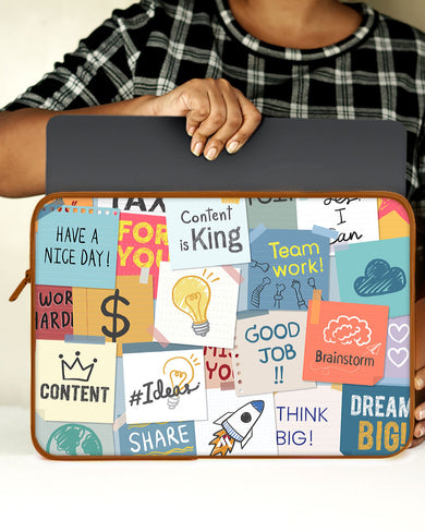 Sticky Note Motivation MacBook / Laptop-Sleeve