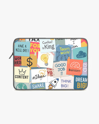 Sticky Note Motivation MacBook / Laptop-Sleeve