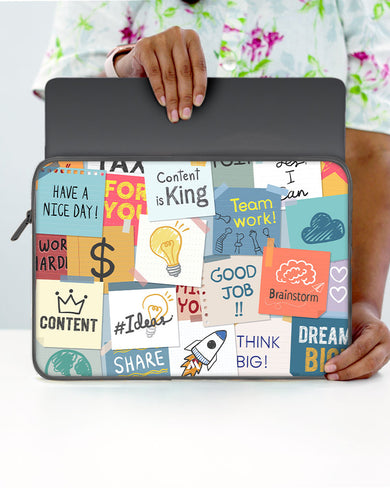 Sticky Note Motivation MacBook / Laptop-Sleeve