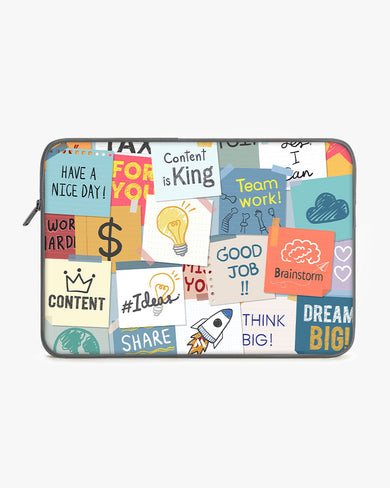 Sticky Note Motivation MacBook / Laptop-Sleeve