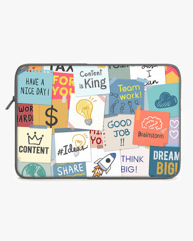 Sticky Note Motivation MacBook / Laptop-Sleeve