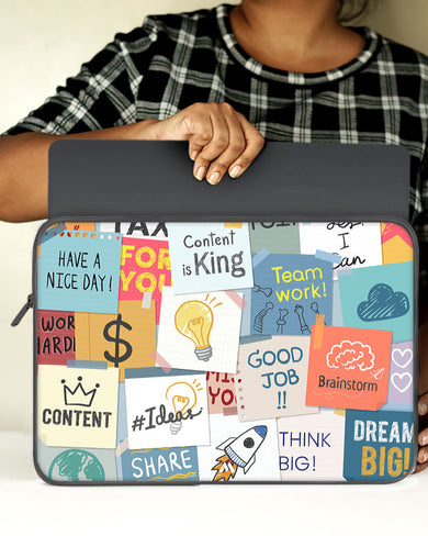 Sticky Note Motivation MacBook / Laptop-Sleeve