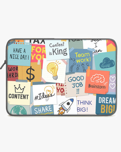 Sticky Note Motivation MacBook / Laptop-Sleeve