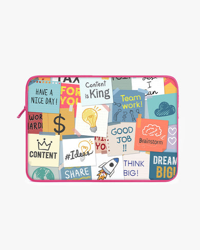 Sticky Note Motivation MacBook / Laptop-Sleeve