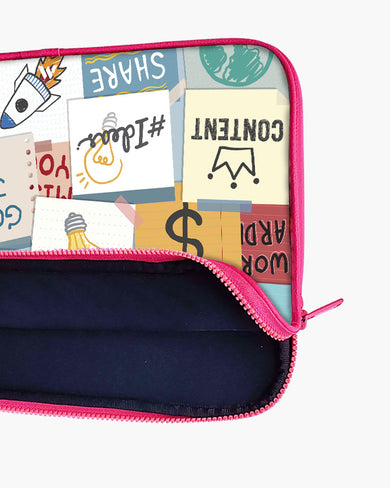 Sticky Note Motivation MacBook / Laptop-Sleeve