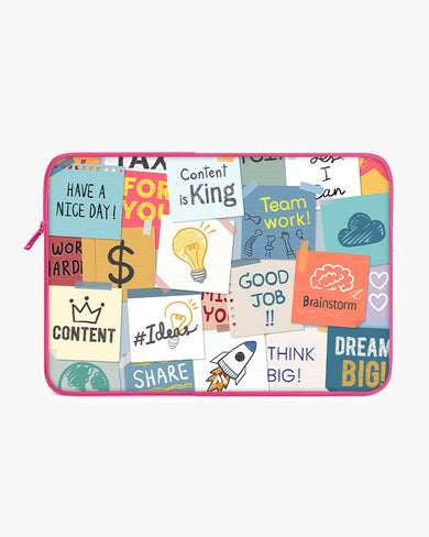Sticky Note Motivation MacBook / Laptop-Sleeve