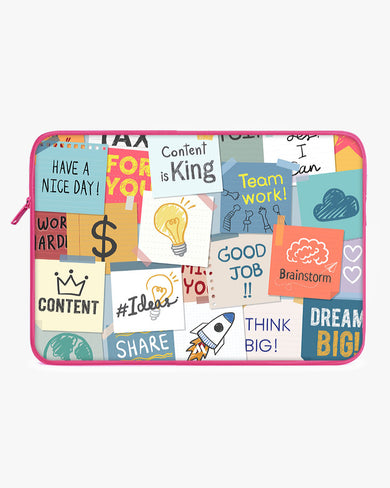 Sticky Note Motivation MacBook / Laptop-Sleeve
