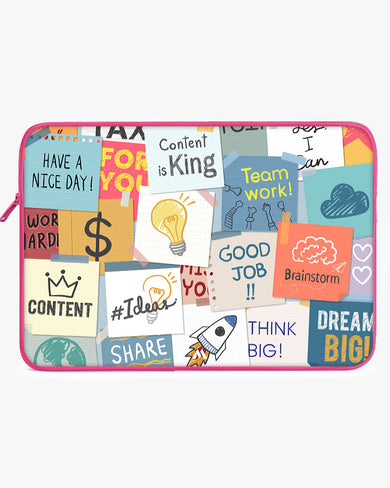 Sticky Note Motivation MacBook / Laptop-Sleeve