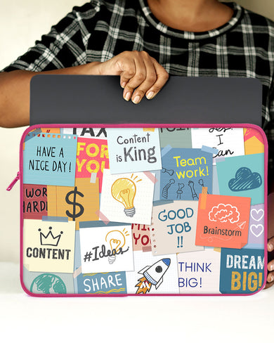 Sticky Note Motivation MacBook / Laptop-Sleeve