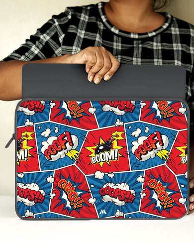 Comic Explosion MacBook / Laptop-Sleeve