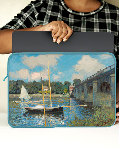Claude Monet-Bridge at Argenteuil MacBook / Laptop Sleeve