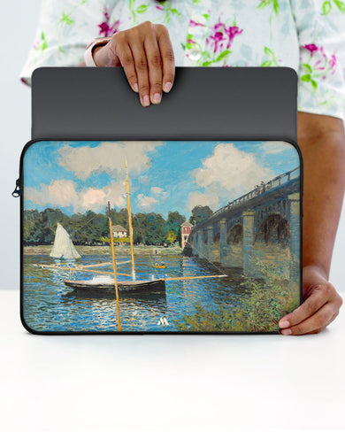 Claude Monet-Bridge at Argenteuil MacBook / Laptop Sleeve