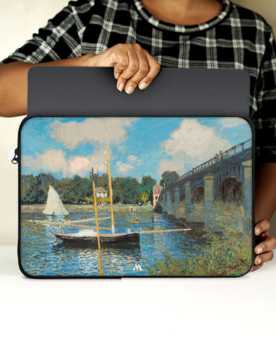 Claude Monet-Bridge at Argenteuil MacBook / Laptop Sleeve