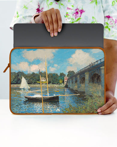 Claude Monet-Bridge at Argenteuil MacBook / Laptop Sleeve