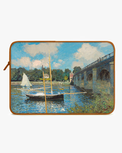 Claude Monet-Bridge at Argenteuil MacBook / Laptop Sleeve