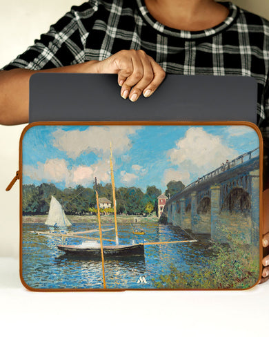 Claude Monet-Bridge at Argenteuil MacBook / Laptop Sleeve