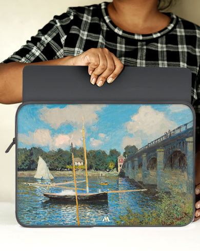 Claude Monet-Bridge at Argenteuil MacBook / Laptop Sleeve