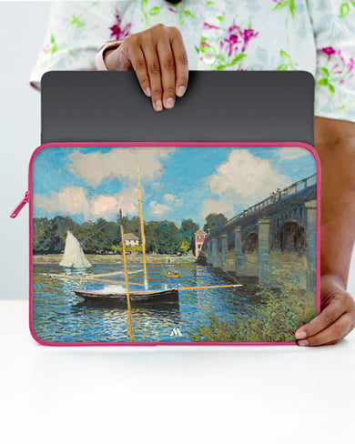 Claude Monet-Bridge at Argenteuil MacBook / Laptop Sleeve