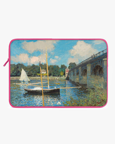 Claude Monet-Bridge at Argenteuil MacBook / Laptop Sleeve