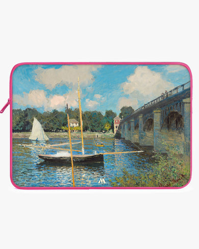 Claude Monet-Bridge at Argenteuil MacBook / Laptop Sleeve