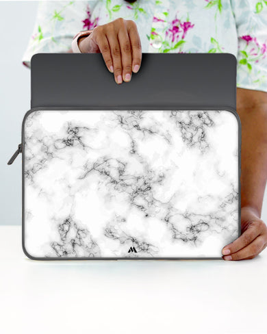 Bleached Bone Marble MacBook / Laptop Sleeve
