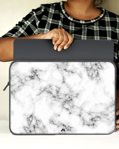 Bleached Bone Marble MacBook / Laptop Sleeve