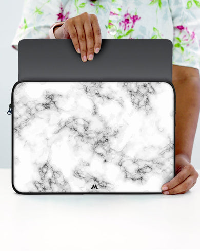Bleached Bone Marble MacBook / Laptop Sleeve