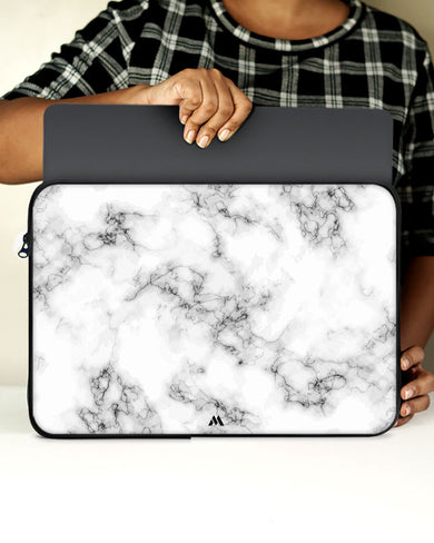 Bleached Bone Marble MacBook / Laptop Sleeve