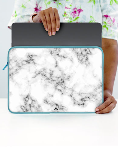 Bleached Bone Marble MacBook / Laptop Sleeve
