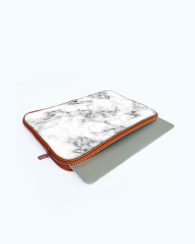 Bleached Bone Marble MacBook / Laptop Sleeve