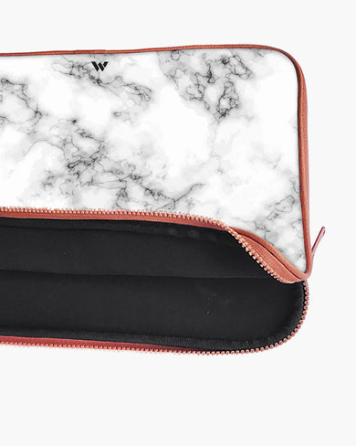 Bleached Bone Marble MacBook / Laptop Sleeve