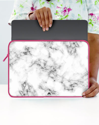 Bleached Bone Marble MacBook / Laptop Sleeve