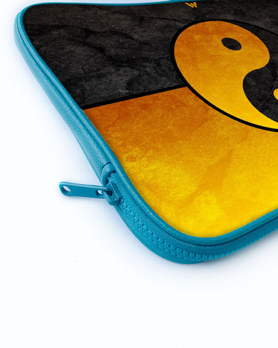 Yin-Yang in Gold MacBook / Laptop Sleeve