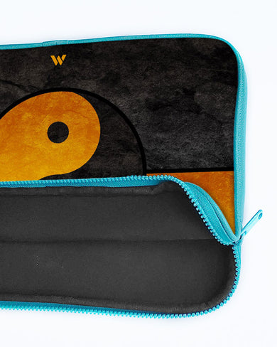 Yin-Yang in Gold MacBook / Laptop Sleeve