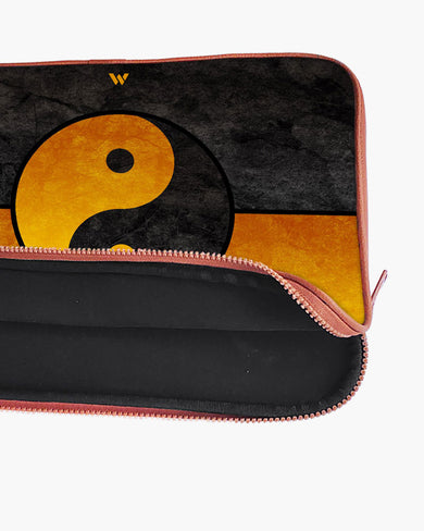 Yin-Yang in Gold MacBook / Laptop Sleeve